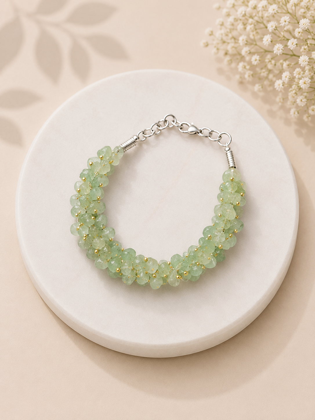 Green Aventurine Chip Bracelet